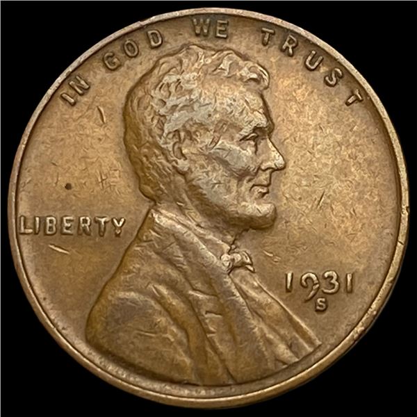 1931-S Lincoln Wheat Cent CLOSELY  UNCIRCULATED