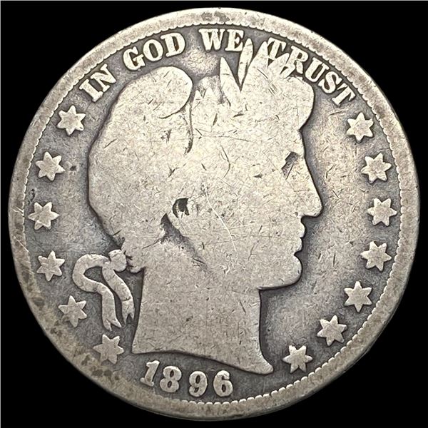 1896-O Silver Barber Half Dollar NICELY  CIRCULATED