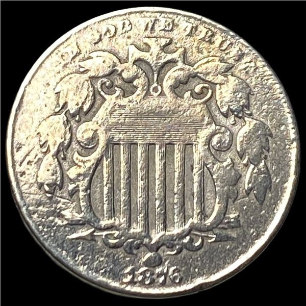 1876 Shield Nickel CLOSELY UNCIRCULATED
