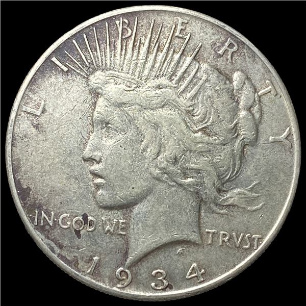 1934-S Silver Peace Dollar CLOSELY  UNCIRCULATED