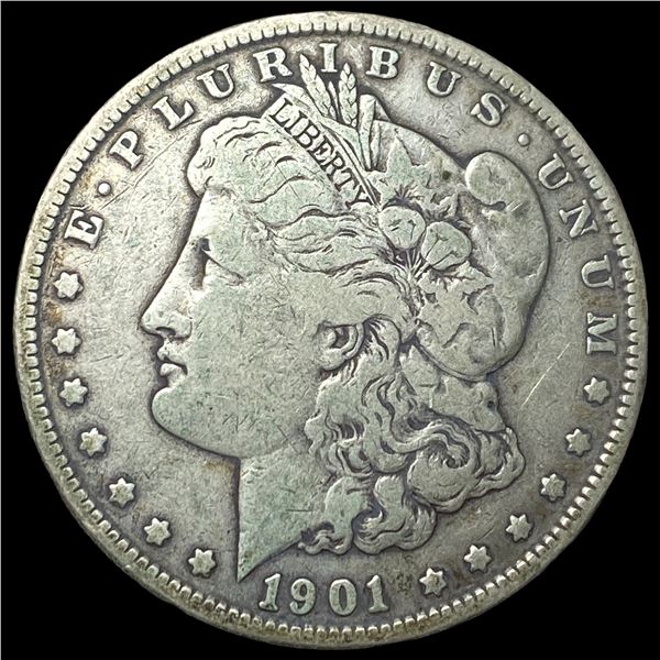 1901 Silver Morgan Dollar ABOUT UNCIRCULATED