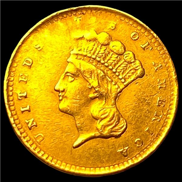 1856 Gold $1 Indian Princess Type 3 HIGH  GRADE