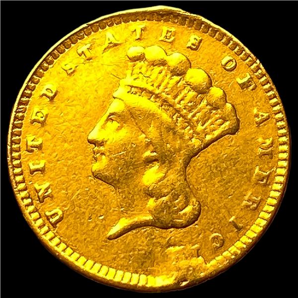1857 Gold $1 Indian Princess Type 3 HIGH  GRADE