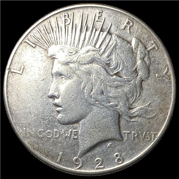 1928 Silver Peace Dollar CLOSELY UNCIRCULATED