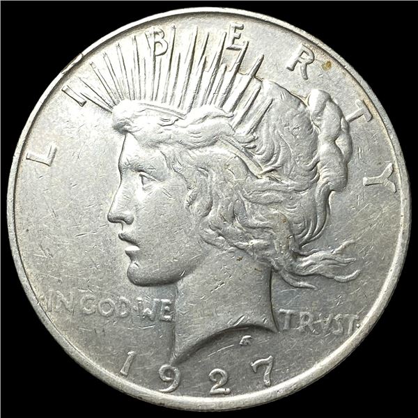 1927-D Peace Silver Dollar NEARLY  UNCIRCULATED