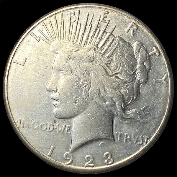 1923-S Silver Peace Dollar NEARLY  UNCIRCULATED
