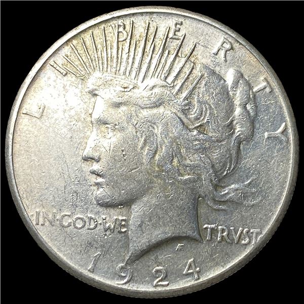1924-S Silver Peace Dollar CLOSELY  UNCIRCULATED
