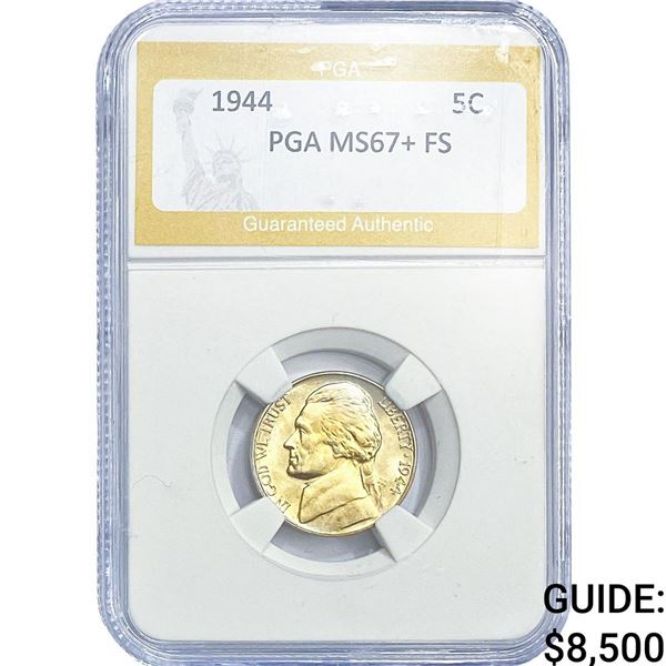 1944 Jefferson Nickel PGA MS67+ FS