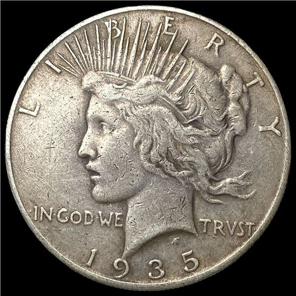 1935-S Silver Peace Dollar ABOUT UNCIRCULATED