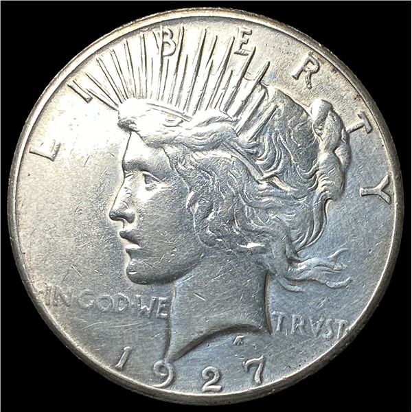 1927 Silver Peace Dollar NEARLY UNCIRCULATED
