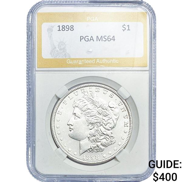 1898 Morgan Silver Dollar PGA MS64