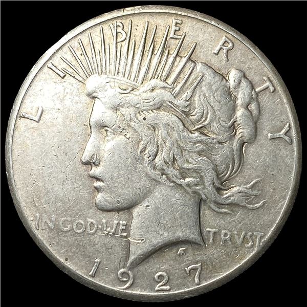 1927 Silver Peace Dollar ABOUT UNCIRCULATED