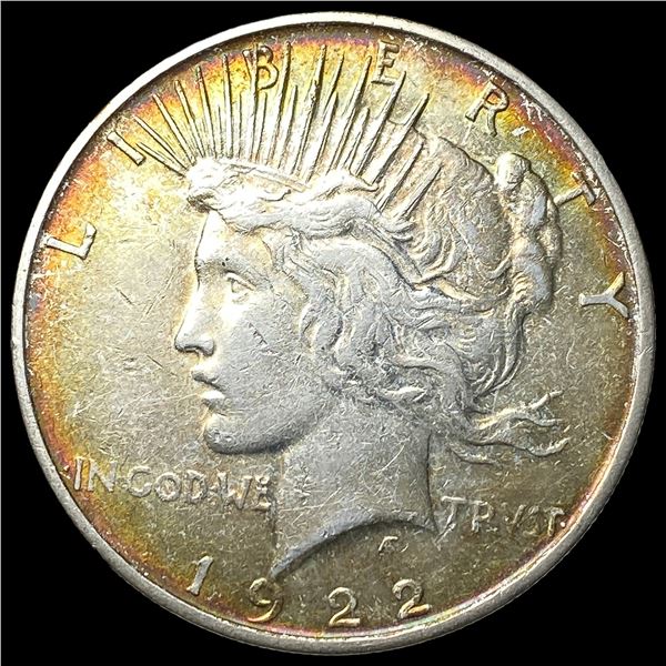 1922-D Silver Peace Dollar ABOUT UNCIRCULATED