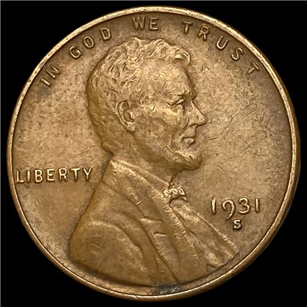 1931-S Lincoln Wheat Cent NEARLY UNCIRCULATED