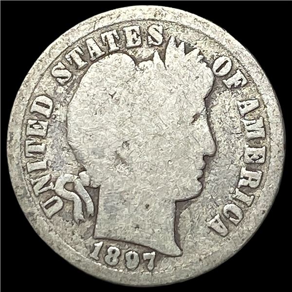 1897-O Silver Barber Dime NICELY CIRCULATED