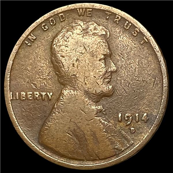 1914-D Lincoln Wheat Cent NICELY CIRCULATED