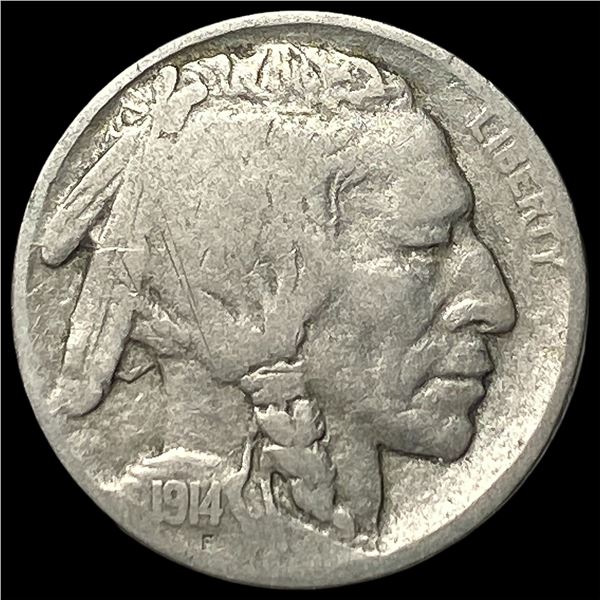 1914-D Buffalo Nickel NICELY CIRCULATED