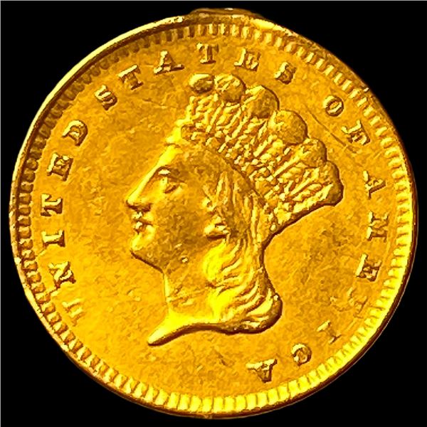 1856 Gold $1 Indian Princess Type 3 HIGH  GRADE
