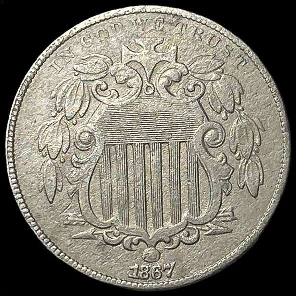 1867 Shield Nickel CLOSELY UNCIRCULATED