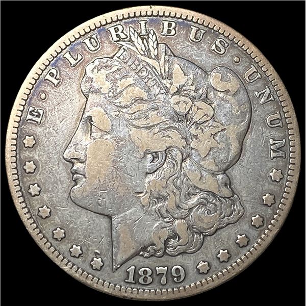1879-S Silver Morgan Dollar ABOUT  UNCIRCULATED