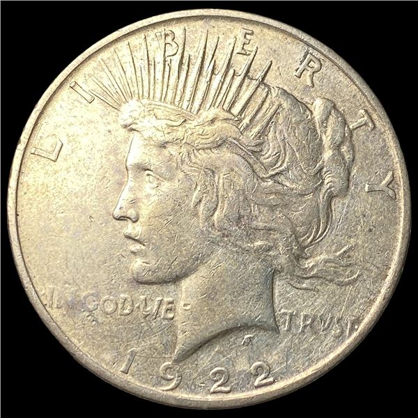 1922-D Silver Peace Dollar NEARLY  UNCIRCULATED