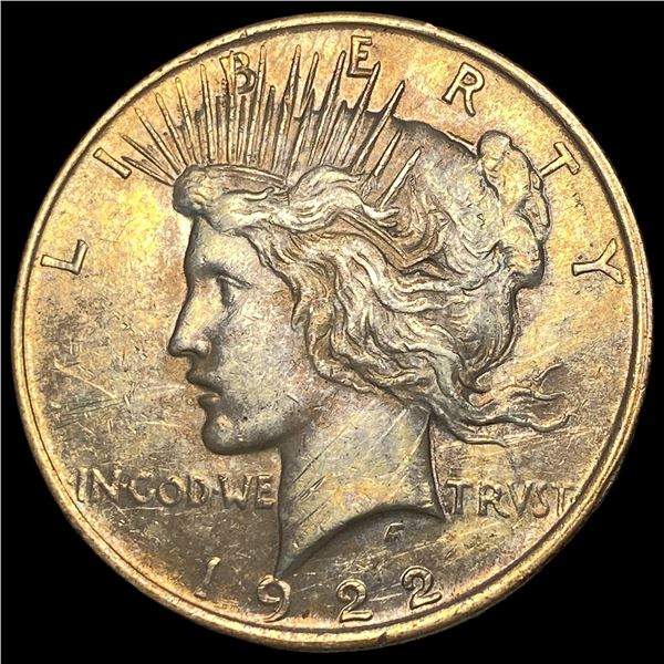 1922 Silver Peace Dollar NEARLY UNCIRCULATED