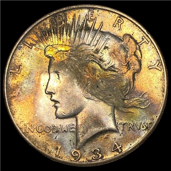 1934 Peace Silver Dollar ABOUT UNCIRCULATED