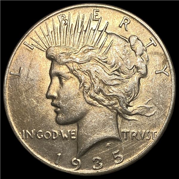 1935 Silver Peace Dollar ABOUT UNCIRCULATED