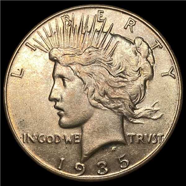 1935 Silver Peace Dollar CLOSELY UNCIRCULATED