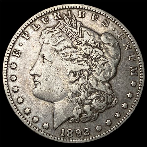 1892 Silver Morgan Dollar ABOUT UNCIRCULATED
