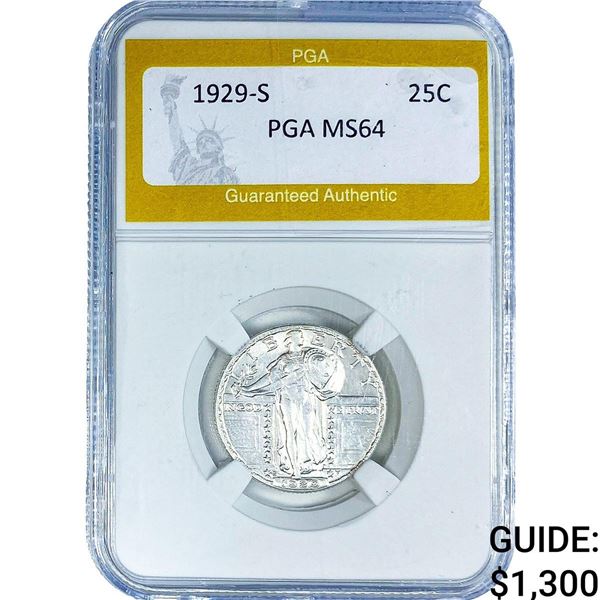 1929-S Standing Liberty Quarter PGA MS64