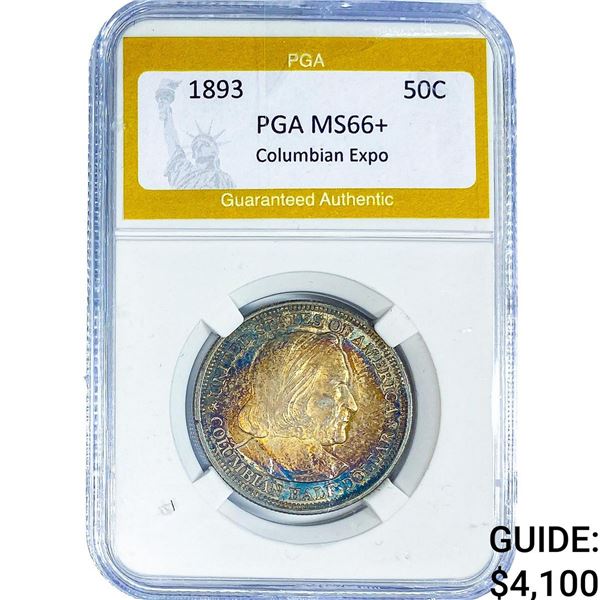 1893 Columbian Expo Half Dollar PGA MS66+