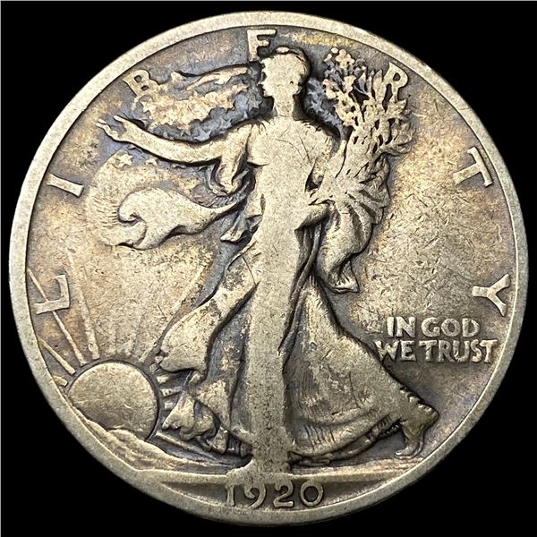 1920-S Silver Walking Liberty Half Dollar  NICELY CIRCULATED