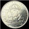 Image 2 : 1938 Sweden Silver 2 Kroner UNCIRCULATED