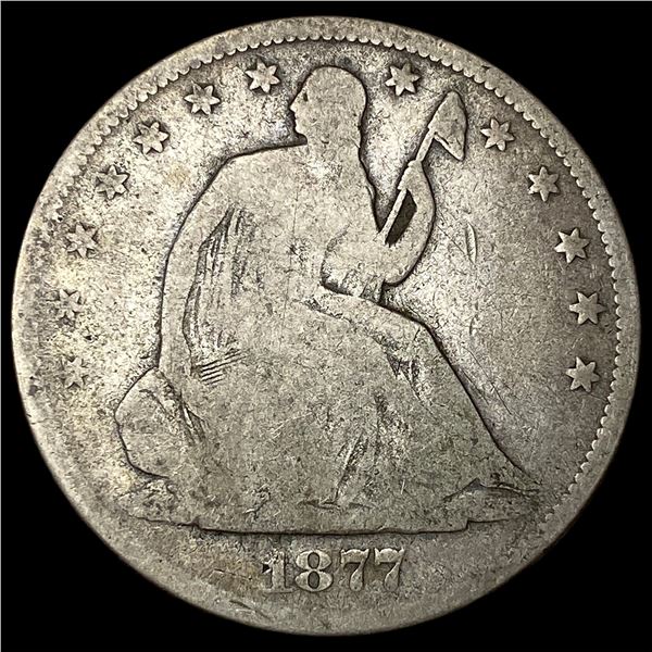 1877 Seated Liberty Half Dollar NICELY  CIRCULATED