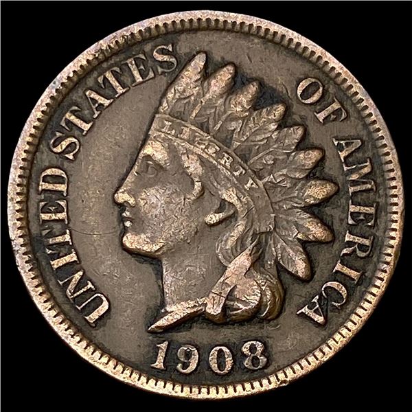 1908-S Indian Head Cent ABOUT UNCIRCULATED