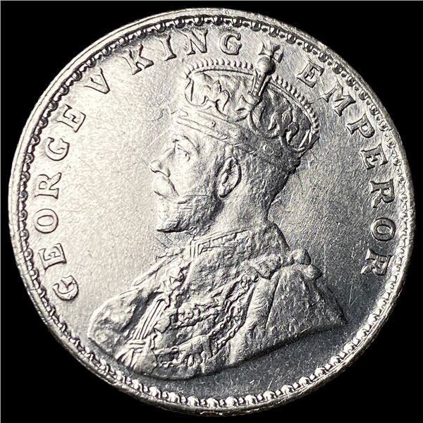 1919 British-India Silver 1 Rupee  UNCIRCULATED