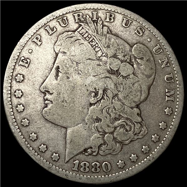 1880 Silver Morgan Dollar ABOUT UNCIRCULATED
