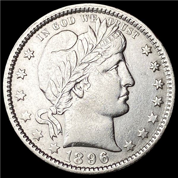 1896-O Silver Barber Quarter CLOSELY  UNCIRCULATED