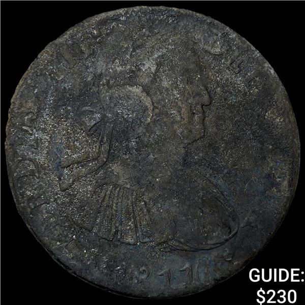 1811 Colonial Spain Silver 8 Reales NEARLY  UNCIRCULATED