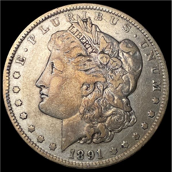 1891 Morgan Silver Dollar LIGHTLY CIRCULATED