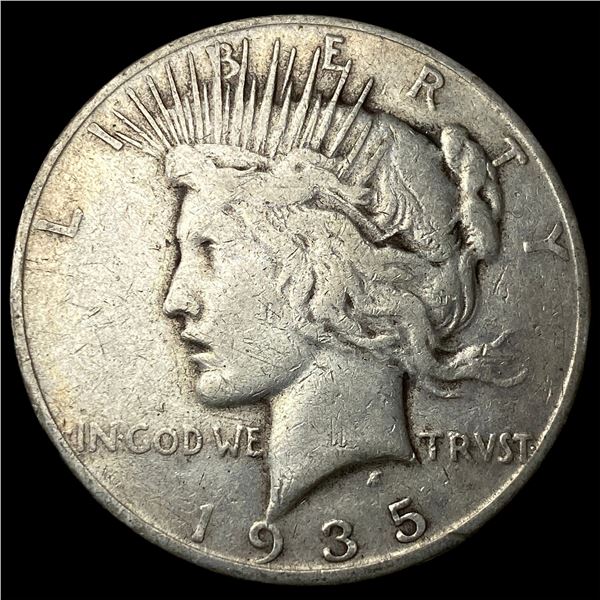 1935-S Silver Peace Dollar ABOUT UNCIRCULATED
