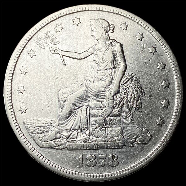 1878-S Silver Trade Dollar NEARLY  UNCIRCULATED