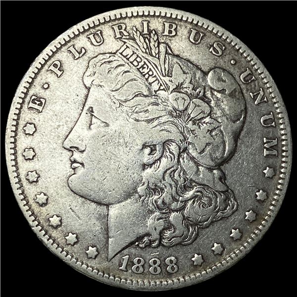 1888 Silver Morgan Dollar ABOUT UNCIRCULATED