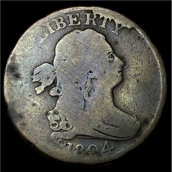 1804 Draped Bust Half Cent NICELY CIRCULATED