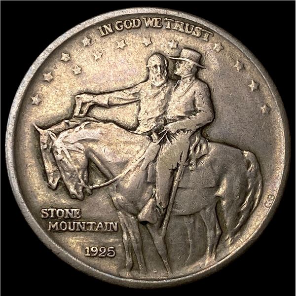 1925 Stone Mountain Silver Half Dollar NEARLY  UNCIRCULATED