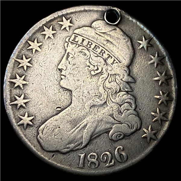 1826 Capped Bust Silver Half Dollar HIGH  GRADE