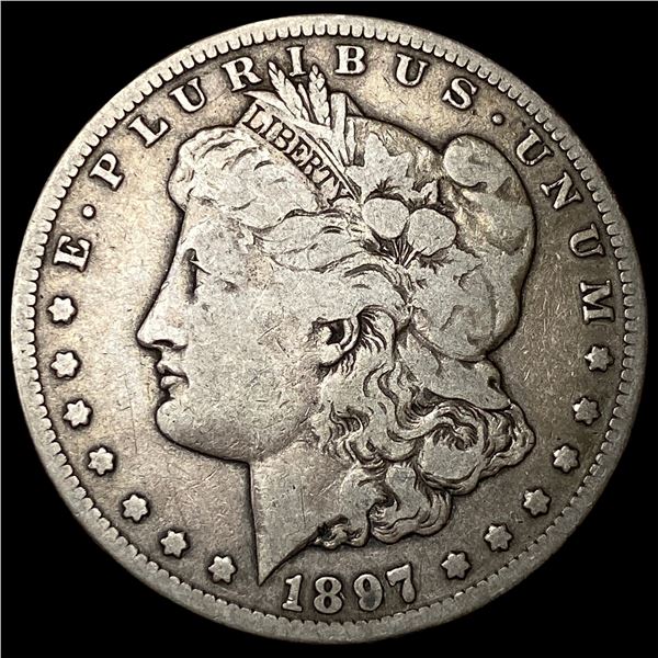 1897-S Silver Morgan Dollar ABOUT  UNCIRCULATED