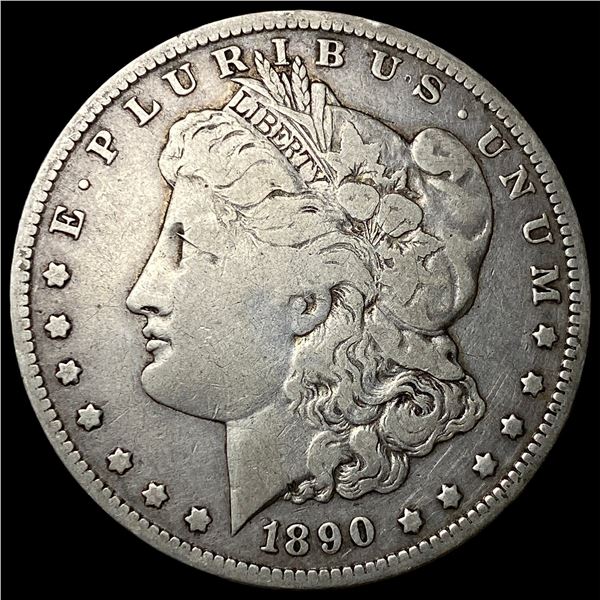 1890-O Silver Morgan Dollar ABOUT  UNCIRCULATED