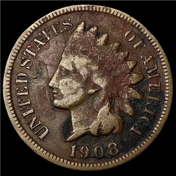 1908 Indian Head Cent NICELY CIRCULATED